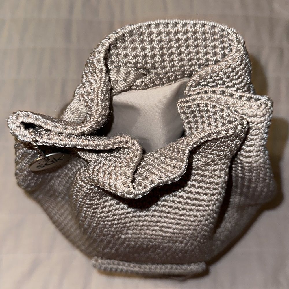 The Sak Tan Macrame Backpack String Bag Purse - image 4